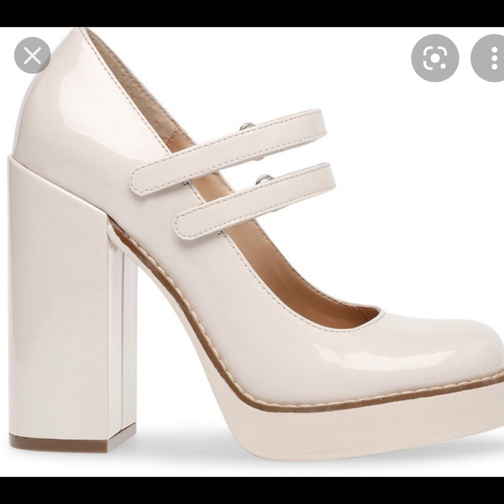 Steve Madden Twice patent pumps